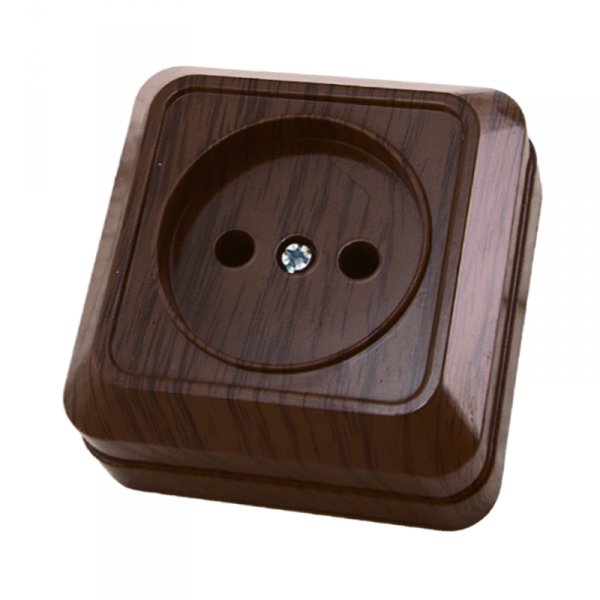 ЭКО ладога Розетка о/у, 1 гнездо, б/з, 10А, 230В, IP20, бук. SQ1801-0033